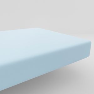 Lençol com Elástico Liso para Berço Americano - Azul
