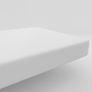Lençol com Elástico Liso para Berço Americano - Branco