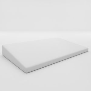 Travesseiro Antirefluxo de Malha Branco Bublim