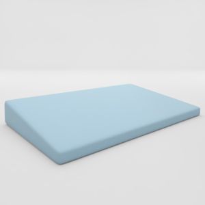 Travesseiro Antirefluxo de Malha Azul Bublim