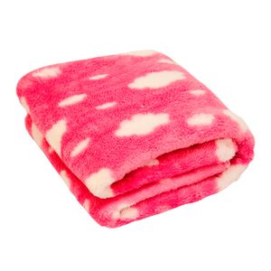 Manta de Microfibra Nuvem Rosa Baby Joy