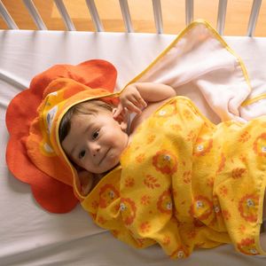 Toalha com Capuz e Forro de Fralda Leão Baby Joy