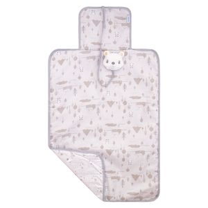 Trocador de Fraldas Portátil com Pelúcia e Forro de Pvc  Estrelinhas Baby Joy