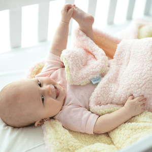 Cobertor Carneirinho Liso Rosa Baby Joy