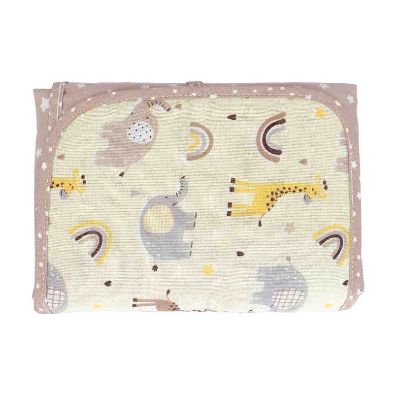 trocador-de-fraldas-portatil-com-forro-pvc-estampado-bublim-petit-girafa-creme