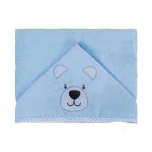 Toalha de Banho Bordada Urso Bublim
