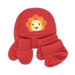 41018_518-kit-touca-luva-sapatinho-liso-baby-joy-wear-leao-vermelho