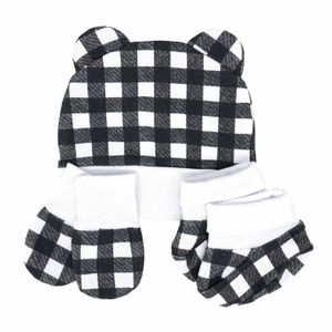 Kit Touca 3 Peças Xadrez Baby Joy Wear