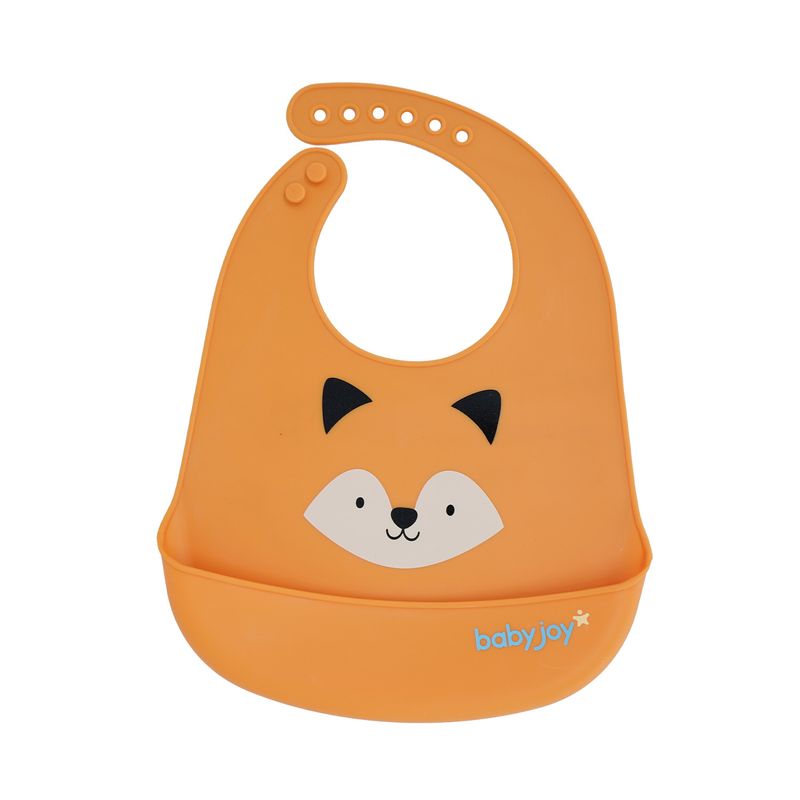 15037_516-babador-pega-migalhas-estampado-baby-joy-funny-raposa-laranja