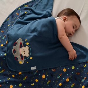 Manta Dupla Face em Malha Foguete Baby Joy Premium