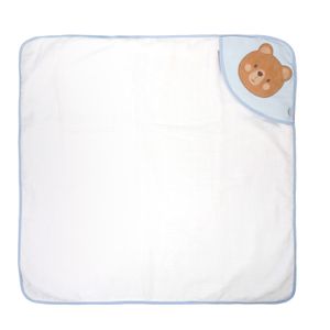 Toalha de Banho para Bebê Urso Azul Baby Joy Premium