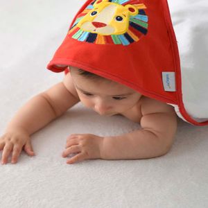 Toalha de Banho para Bebê Leão Vermelho Baby Joy Premium