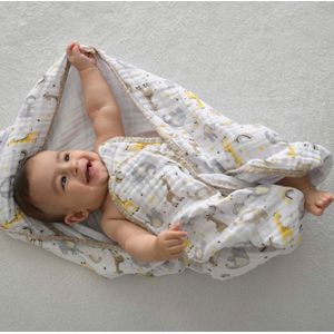 Toalha Soft 70 cm x 90 cm Girafa Creme Bublim Petit