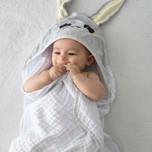 Toalha Fralda Bordada Urso Cinza Bublim Petit