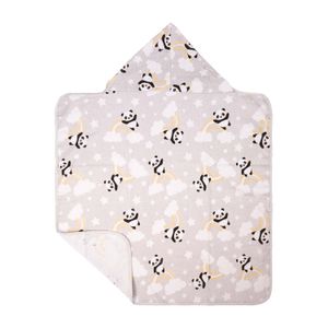 Toalha de Banho com Forro Panda Bublim Petit
