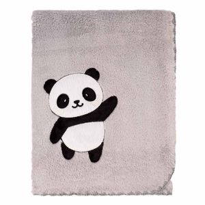 Manta Microfibra Bordada Panda Bublim Petit