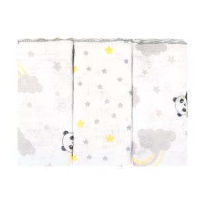 Fralda Luxo com 03 Unidades Panda Bublim Petit