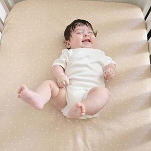 Lençol com Elástico para Berço Estrelas Pessego Bublim