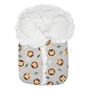 Porta Bebê Acolchoado com Babados Bublim