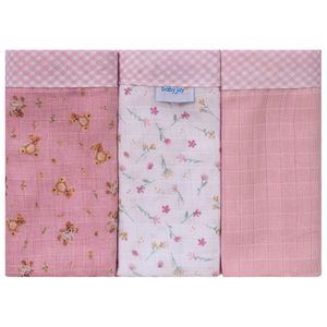 Fralda de Pano para Bebê 03 Unidades Baby Joy Fábula