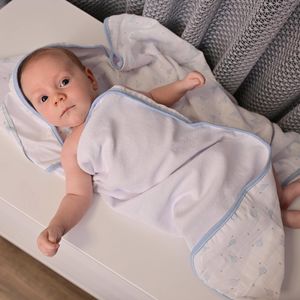 Toalha de Banho Bebê em Malha Plush Baby Joy Fábula