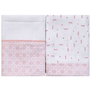 Fralda para Bebê Quadriculada 02 Unidades Baby Joy Clássicos
