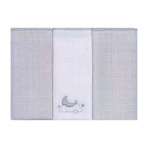 Fralda para Bebê Quadriculada com Bordado Baby Joy Clássicos