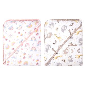 Kit 2 Toalhas de Banho Bebê Soft 70 cm x 70 cm Bublim