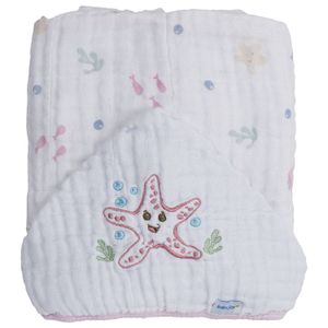 Toalha Soft Bordada 80 cm x 90 cm Baby Joy