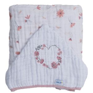 Toalha Soft Bordada 80 cm x 90 cm Baby Joy