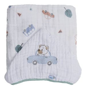 Toalha Soft Bordada 80 cm x 90 cm Baby Joy