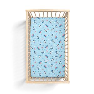 Lençol com Elástico Estampado para Berço Americano Bublim
