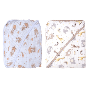 Kit 2 Toalhas de Banho Bebê Soft 70 cm x 70 cm Bublim