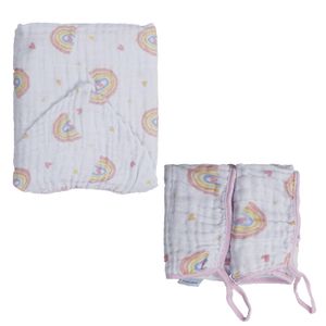 Kit 3 Peças Toalha + Pano de Boca Baby Joy