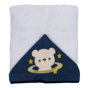 Toalha de Felpa com Capuz 67 cm x 90 cm Baby Joy