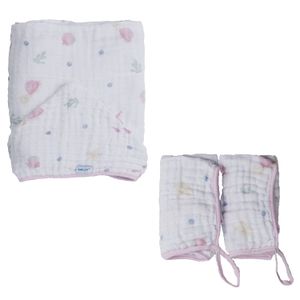 Kit 3 Peças Toalha + Pano de Boca Baby Joy