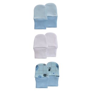 Kit de Luvas 03 Pares Malha Baby Joy