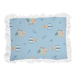 Travesseiro Estampado com Babado Bublim