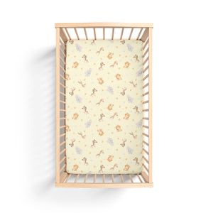 Lençol com Elástico Estampado para Berço Americano Bublim