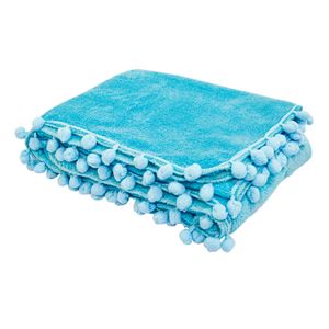 Manta Soft de Microfibra Pompons 85 cm x 1,00 m Baby Joy