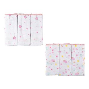 Kit 6 Panos de Boca Luxo Bebê 34 cm x 40 cm Incomfral