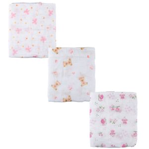 Toalha Fralda Luxo 70 cm x 1,07 m 3 Unidades Incomfral