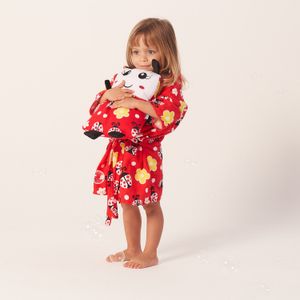 Roupão Estampado com Capuz para Bebê Baby Joy