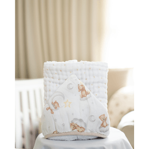 Toalha de Banho Fralda Soft para Bebê Bublim Sonhos