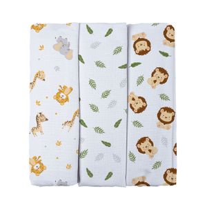 Cueiro Flanelado Estampado para Bebê Bublim