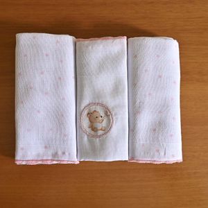 kit 3 Fraldas de Pano Luxo 68 cm x 70 cm Bublim Sonhos