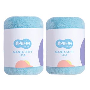 Kit Manta Cobertor 2 Unidades 85cm x 1,00m Bublim