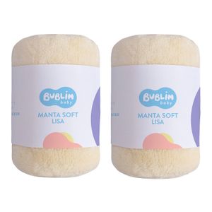 Kit Manta Cobertor 2 Unidades 85cm x 1,00m Bublim