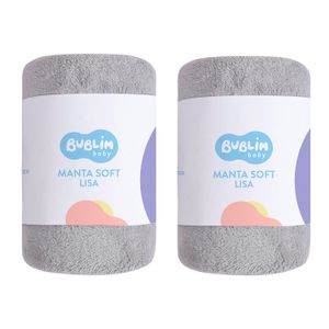 Kit Manta Cobertor 2 Unidades 85cm x 1,00m Bublim